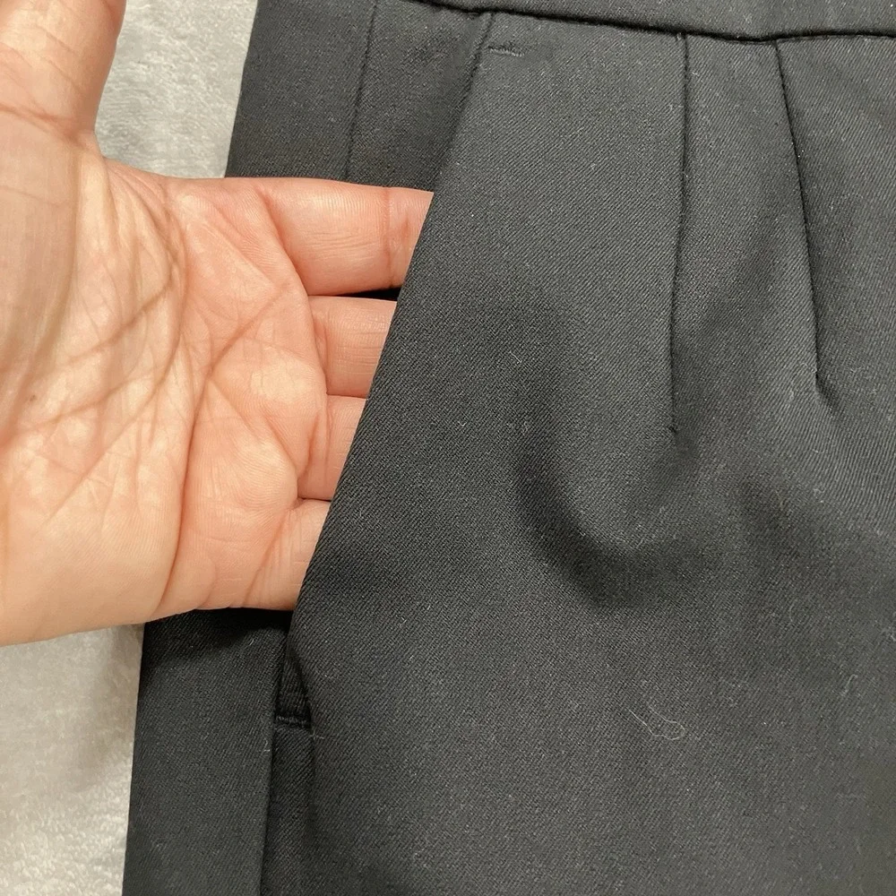J.Crew Martie‎ Black Slim Ankle Pants Women's Size 2 Tall Career Work Stretch
